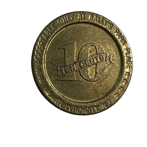 Ballys Park Place Gaming Token Atlantic City NJ Ten Cent Coin - Picture 6 of 6